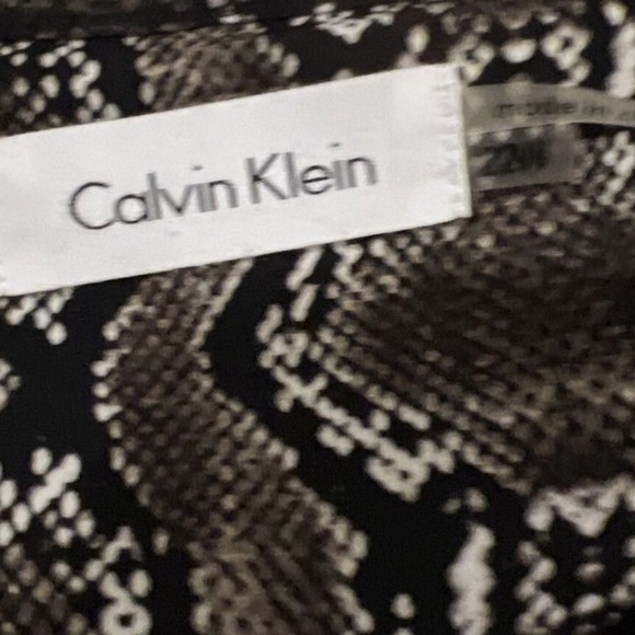 Calvin Klein plus size dress, snakeskin print NWOT, Size 22W - Picture 2 of 6